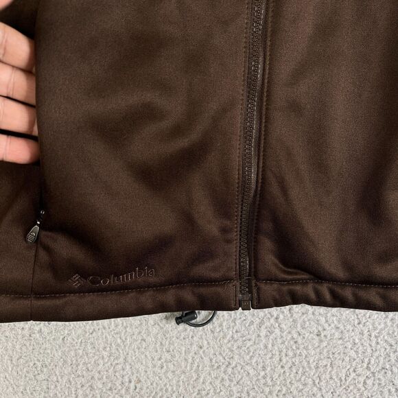 Columbia Interchange Jacket Women Medium Brown Faux Fur Collar Full Zip Gorpcore - Picture 4 of 14
